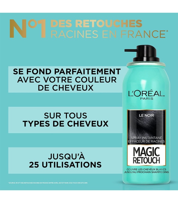 اسپری کانسیلر ریشه مو لورآل مدل Magic Retouch بلوند تیره حجم 75 میلی لیتر