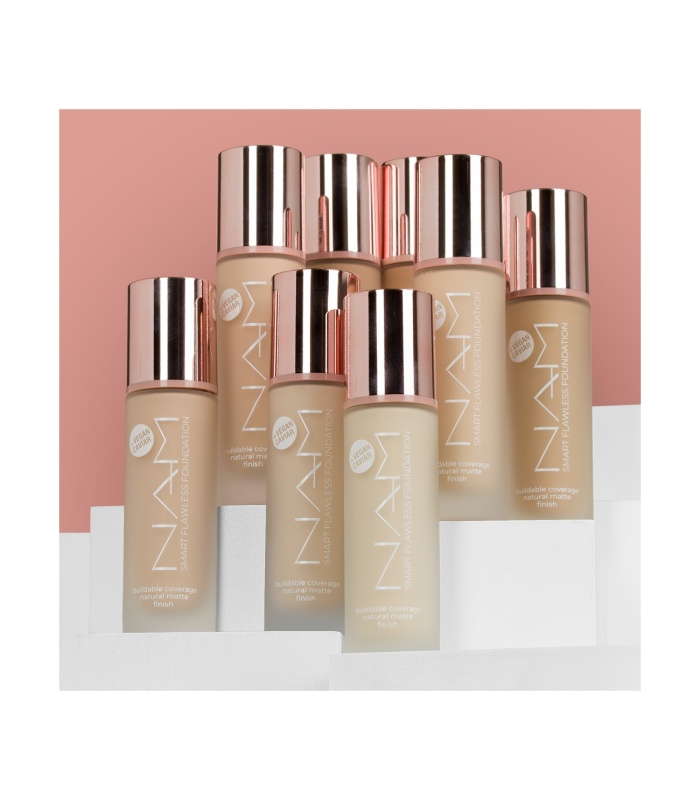 کرم پودر نام مناسب پوست چرب شماره06 (Nam Smart Flawless Foundation 06 Sand)