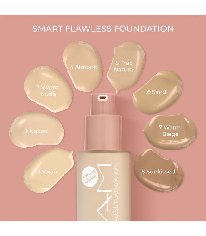 کرم پودر نام مناسب پوست چرب شماره05 (Nam Smart Flawless Foundation 05 True Natural)